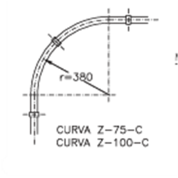 CURVA CARRIL Z-75/C  2