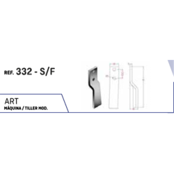 CUCHILLA HOWARD 332-S/F 50x12 T-17   D  2