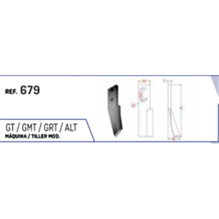 CUCHILLA AGRATOR 679 50x12 T-17   I 