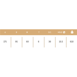 CUCHILLA AGRIA  66 3T 60x6 T-105   D 