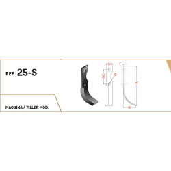 CUCHILLA AGRIA  25-S 30X5 T-9 COLISO   D 