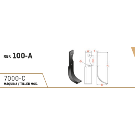 CUCHILLA BRUMITAL 100-A 40x6 T-11 COLISO   I 