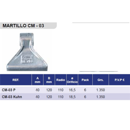 MARTILLO CASAMAYOR CM-03 P 