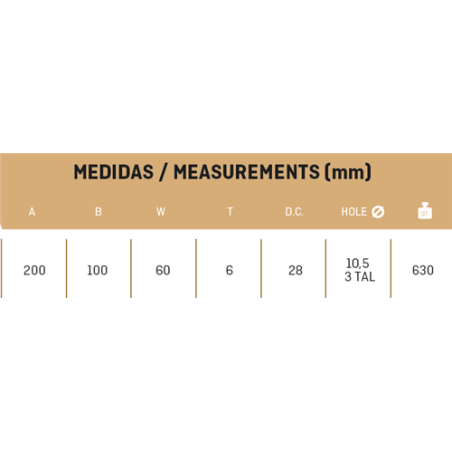 CUCHILLA AGRIA 164-BL3 60x6 T-105   I 