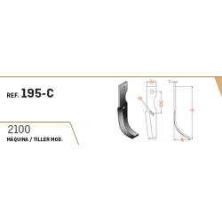 CUCHILLA AGRIA 195-C 30x5 T-9   I 