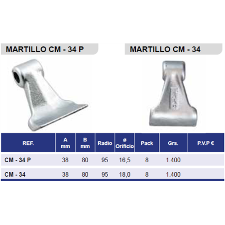 MARTILLO CASAMAYOR CM-34-P R/165 