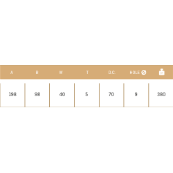 CUCHILLA AGRIA 178-SPLL 40X5 IZQ 