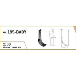 CUCHILLA AGRIA 195-BABY 30x5 T-9 COLISO   I  2