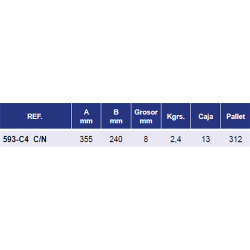 REJAS CASAMAYOR 593-C4 C/N 8 mm 