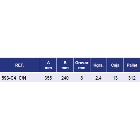 REJAS CASAMAYOR 593-C4 C/N 8 mm 