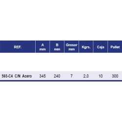 REJAS CASAMAYOR 593-C4 C/N ACERO 