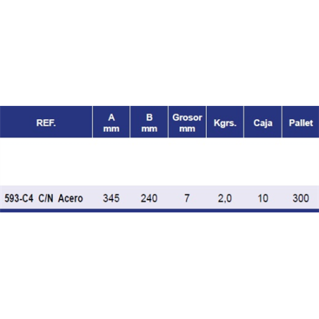 REJAS CASAMAYOR 593-C4 C/N ACERO 