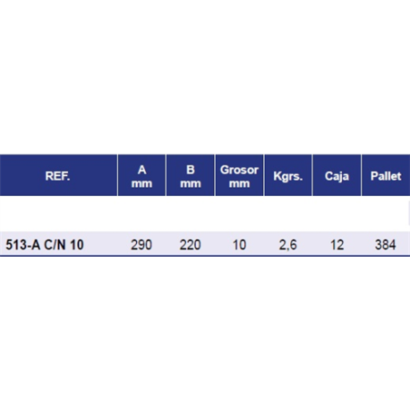 REJAS CASAMAYOR 513-A C/N 10 mm 