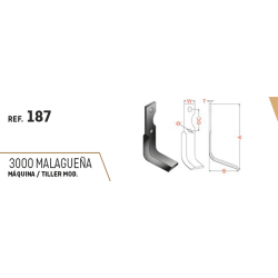 CUCHILLA AGRIA 187 35x6 T-11 COLISO   D 