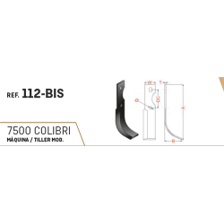 CUCHILLA GRILLO 112-BIS 30x5 T-9 COLISO   D 