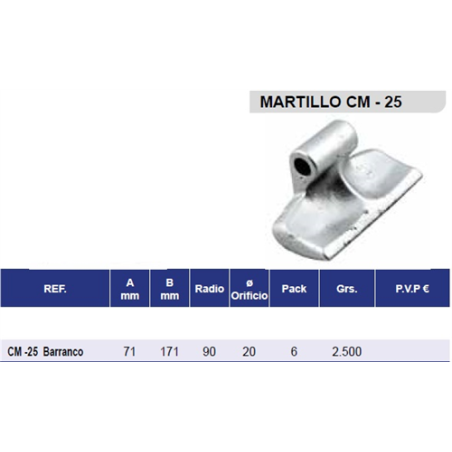 MARTILLO CASAMAYOR CM-25 BARRANCO 