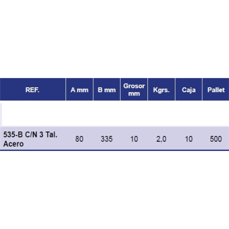 REJAS CASAMAYOR 535-B 3T C/N ACERO 