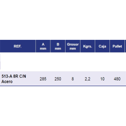 REJAS CASAMAYOR 513-A C/N-8R ACERO 