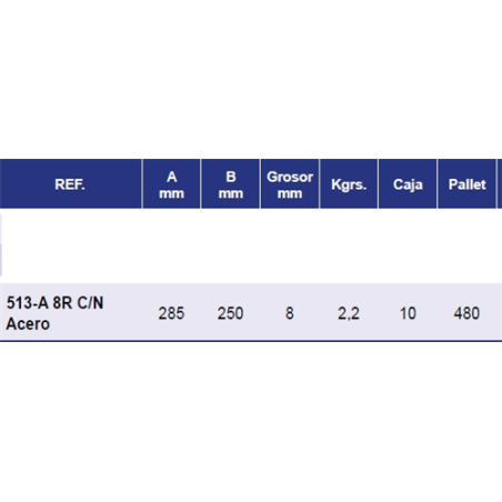 REJAS CASAMAYOR 513-A C/N-8R ACERO 
