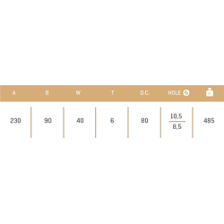 CUCHILLA PASQUALI 214-EL 40x6 T-105   I 