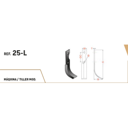 CUCHILLA AGRIA 25-L 30x5 T-11 COLISO   D  2