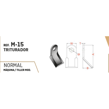 MARTILLO M-15 60x10 T-26 MURATORI 