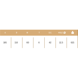 CUCHILLA AGRIA 164-BL2 60x6 T-125   D 