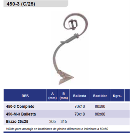 VIBRO ORIGINAL 450-3 70x10CH-80x80 BALLBRAZO K 