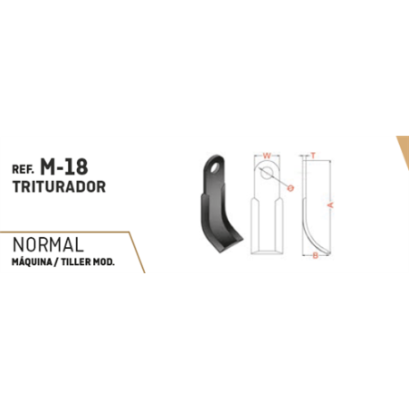 MARTILLO M-18 60X10 T-26 AGRATOR 