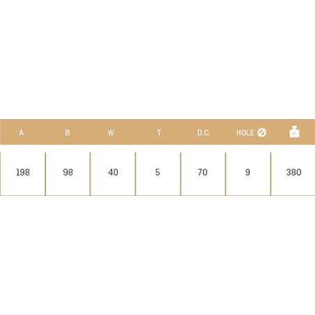 CUCHILLA AGRIA 178-SPLL 40X5 DCHA 