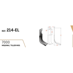 CUCHILLA PASQUALI 214-EL 40x6 T-105   I  2