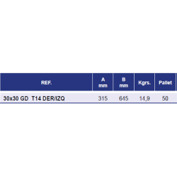 BRAZOS CASAMAYOR 30x30 DERECHOS GD T/FRANCES 