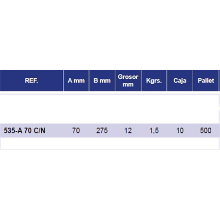 REJAS CASAMAYOR 535-A 2T C/N 70mm 