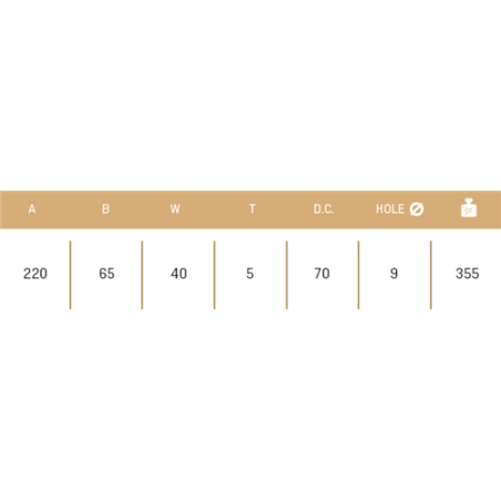 CUCHILLA AGRIA 178-SPL 40x5 T-85   D   1475 