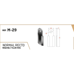 MARTILLO M-29 60x10 T-26 RECTO AGRATOR  2