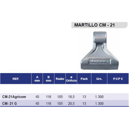 MARTILLO CASAMAYOR CM-21-G 