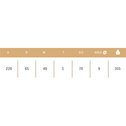 CUCHILLA AGRIA 178-SPL 40x5 T-85   I   1475  2