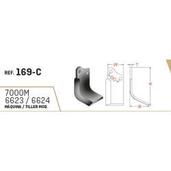 CUCHILLA AGRIA 169-C 50x6 T-105   I  2