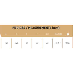 CUCHILLA PASQUALI 198-CPD 60x6 T-125   D  2