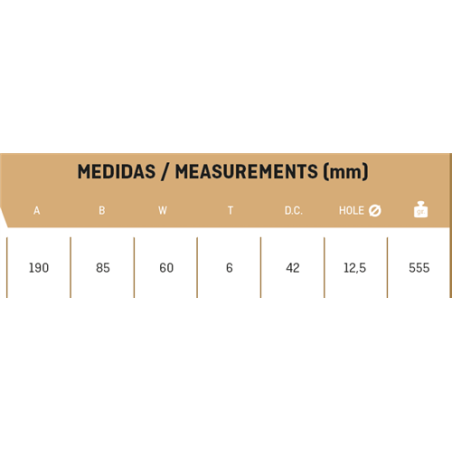 CUCHILLA PASQUALI 198-CPD 60x6 T-125   D 