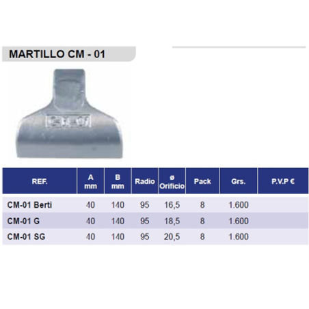MARTILLO CASAMAYOR CM-01-G 