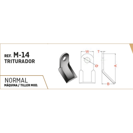 MARTILLO M-14 60X8 T-26 AGRATOR 