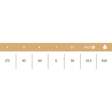 CUCHILLA AGRIA  66 3T 60x6 T-105   I 