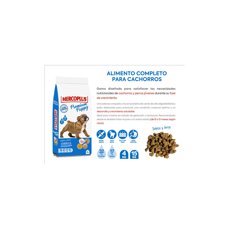 MERCOPLUS PREMIUN PUPPY 32/17%  15 KG 