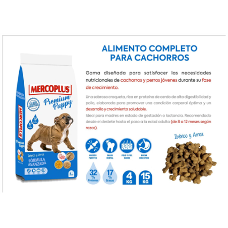 MERCOPLUS PREMIUN PUPPY 32/17%  4 KG 