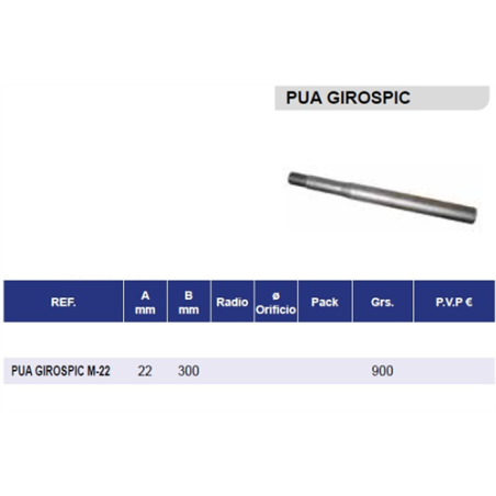 PUAS SOLAS GIROSPIC S/TUERCA 