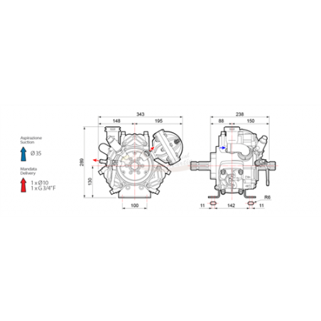 BOMBA COMET MEMBRANAS APS  61  