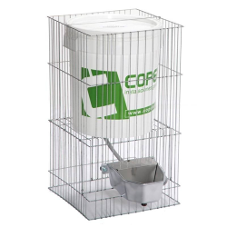 BEBEDERO CON DEPOSITO JAULA ACUACAN ALUMINIO 