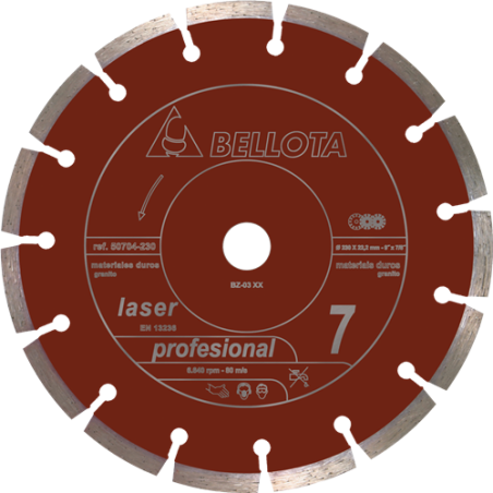 DISCOS BELL 50704 DIAMANTE 115 GRANATE 