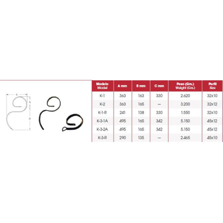 BRAZOS KONSKILDE PIÑA K-3-2A45x12 
